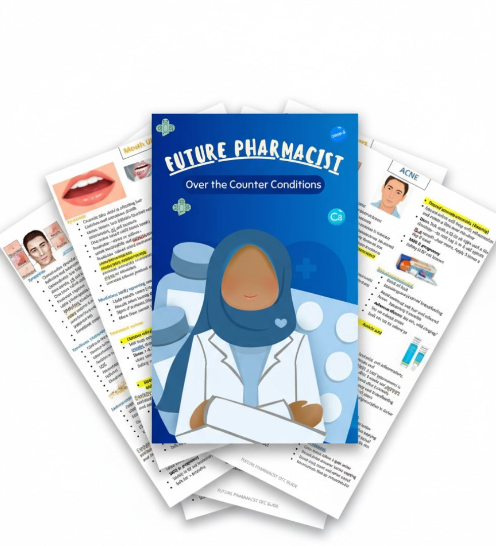 all in one pharmacy study notes over the counter conditions summarised