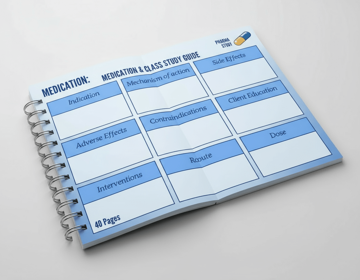 Pharmacology Templates - Digital Download - PharmaStudyDigital ProductPharmaStudy