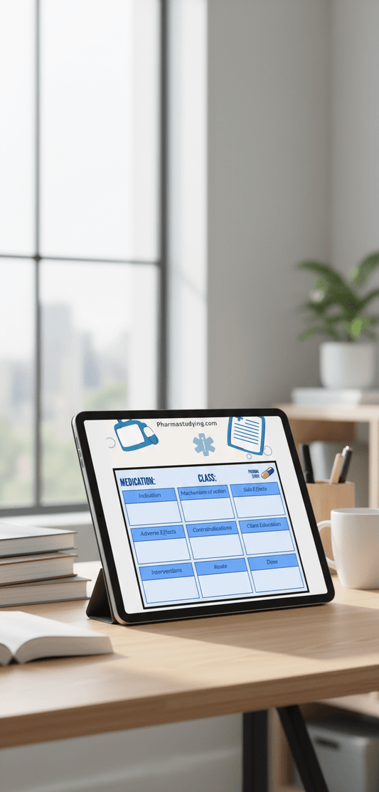 Pharmacology Templates - Digital Download - PharmaStudyDigital ProductPharmaStudy