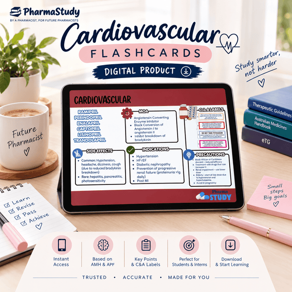 Cardiology Flashcards - PharmaStudyDigital ProductPharmaStudy